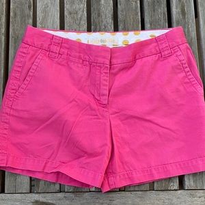 J. Crew hot pink city fit shorts 8